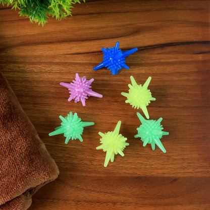 Set of six Wukusy reusable soft spiky laundry balls for washing machines, designed to improve cleaning and fabric care.