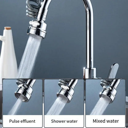 Wukusy water faucet extender and kitchen sink sprayer, compatible with standard kitchen faucets, for improved water reach and control.