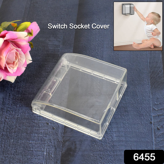 Clear weatherproof outdoor outlet cover by Wukusy protecting bathroom plugs and receptacles from moisture.