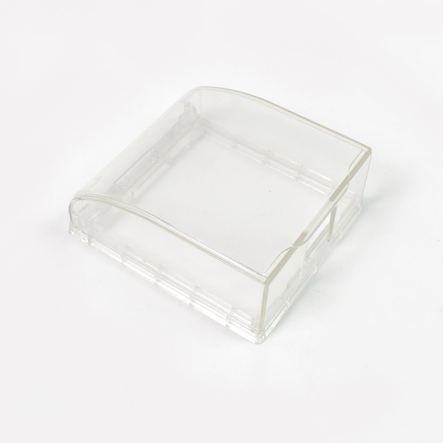 Clear weatherproof outlet cover for outdoor plugs and receptacles, designed for bathroom use, by Wukusy.
