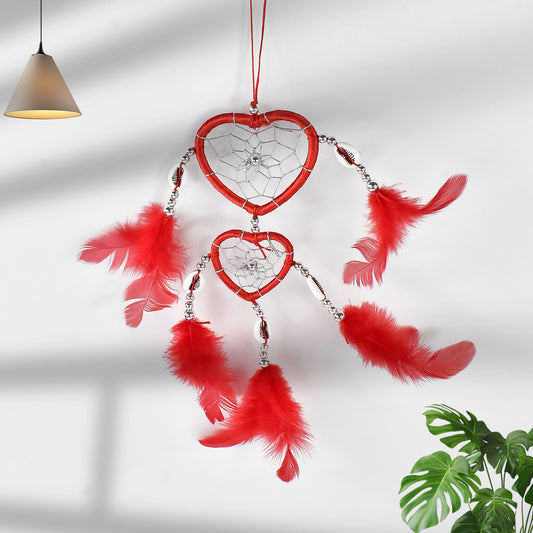 Handmade Wukusy wind chimes wall hanging for garden and home decor, featuring a mix of artistic designs.