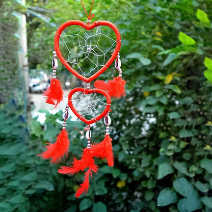 Handmade wind chimes wall hanging by Wukusy, decorative art for garden and home decor, featuring a mix of designs.
