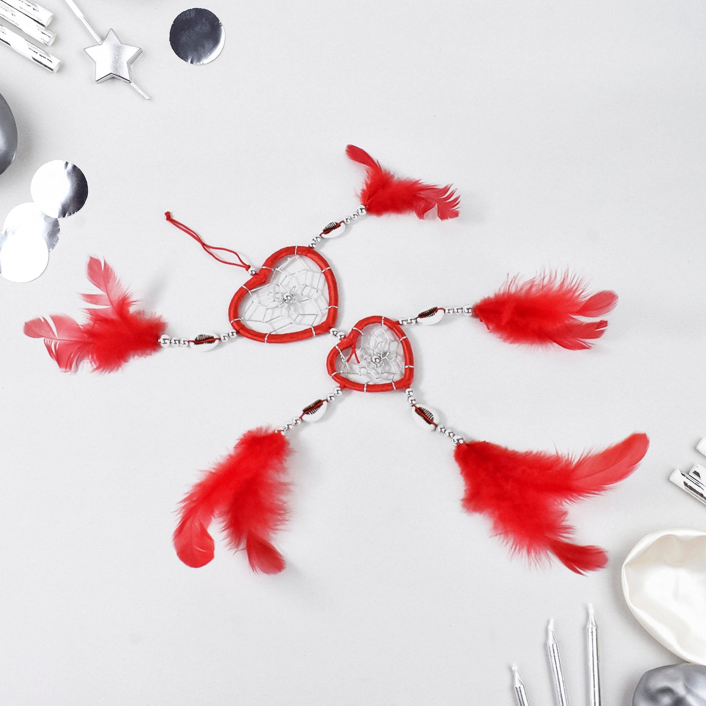 Handmade wind chimes wall hanging by Wukusy, decorative art for garden and home decor with a mix of design elements.