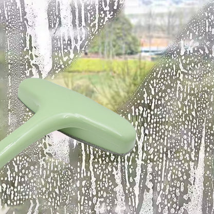 Wukusy window screen cleaning brush with extendable handle for easy removal of dirt and debris from home window screens.