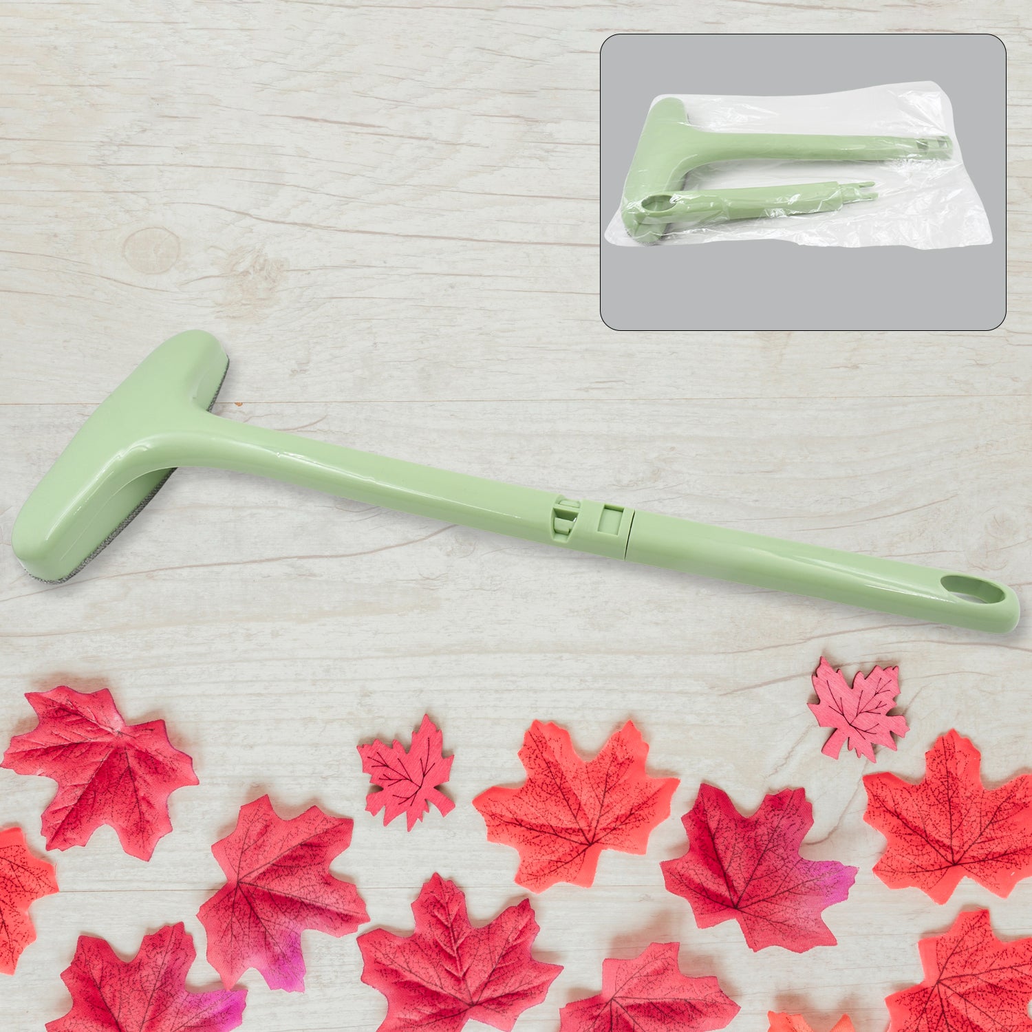 Wukusy window screen cleaning brush with extendable handle for easy outdoor and indoor screen cleaning.