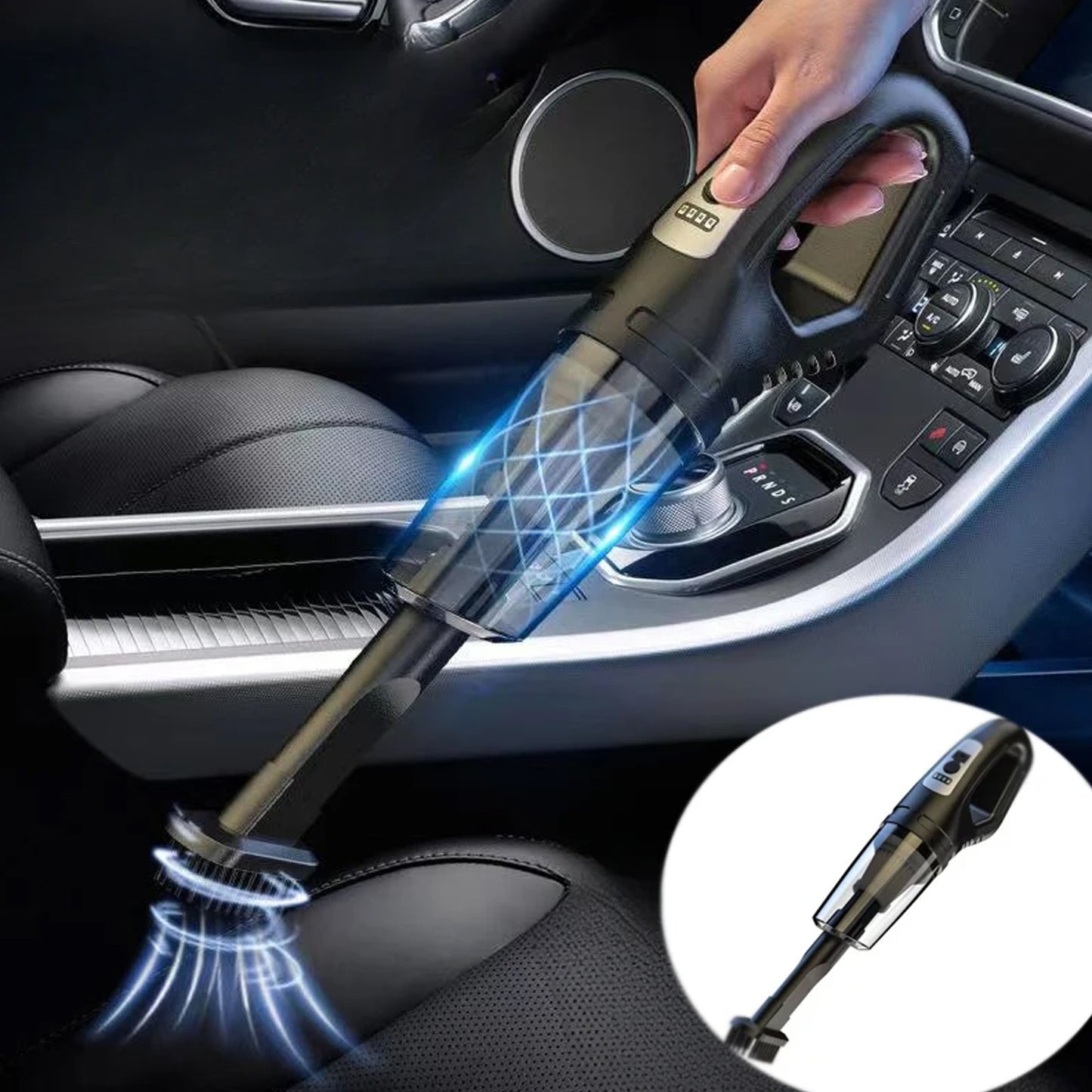 Wukusy wireless handheld car vacuum cleaner 2-in-1 dust buster with attachments for home and vehicle cleaning.