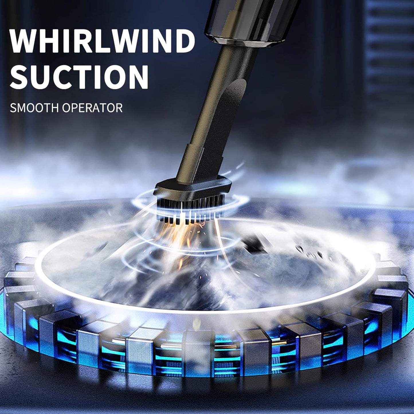 Wukusy wireless handheld car vacuum cleaner 2-in-1 dust buster with attachments for home and vehicle cleaning.
