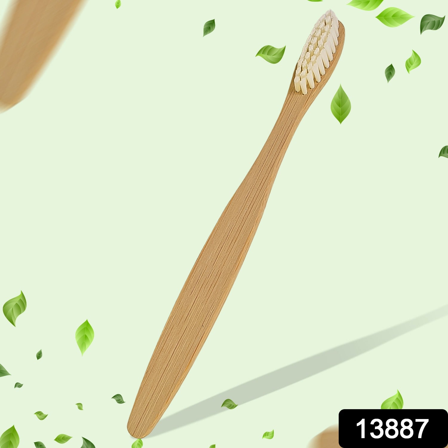 Wukusy wooden bamboo toothbrush with ultra-soft bristles, eco-friendly home improvement oral hygiene product.