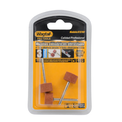 Set of three Wukusy wool felt polishing buffing wheels and mounted polishing bits for home improvement projects.