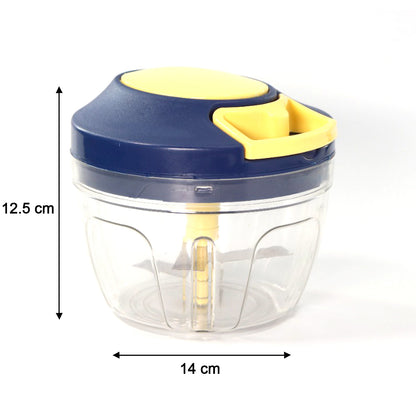 Wukusy 650ml vegetable and fruit chopper with 4 blades for effortless chopping in the kitchen.