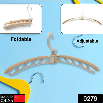 Wukusy portable folding clothes hanger with 360-degree rotation, adjustable and foldable for travel and drying.