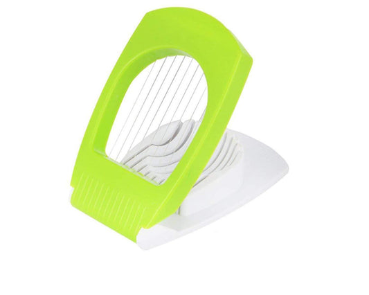 Wukusy Premium Egg Cutter 063 for neatly slicing eggs, featuring a stainless steel blade and plastic handle for easy use.