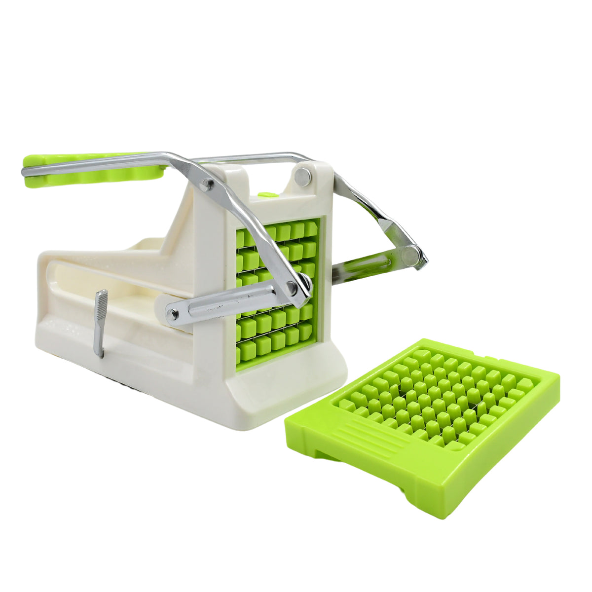 Wukusy French fry cutter made of stainless steel, suitable for cutting potatoes, vegetables, onions, carrots, and cucumbers.