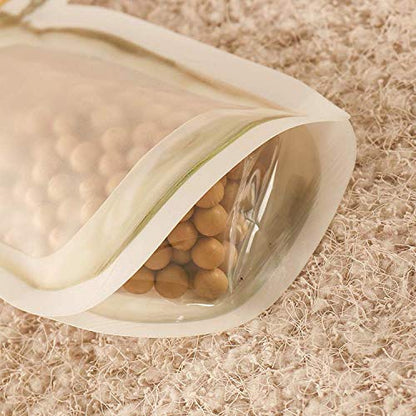 Wukusy 1073 reusable airtight plastic mason jar with zipper, 150ml for food storage in home and kitchen use.