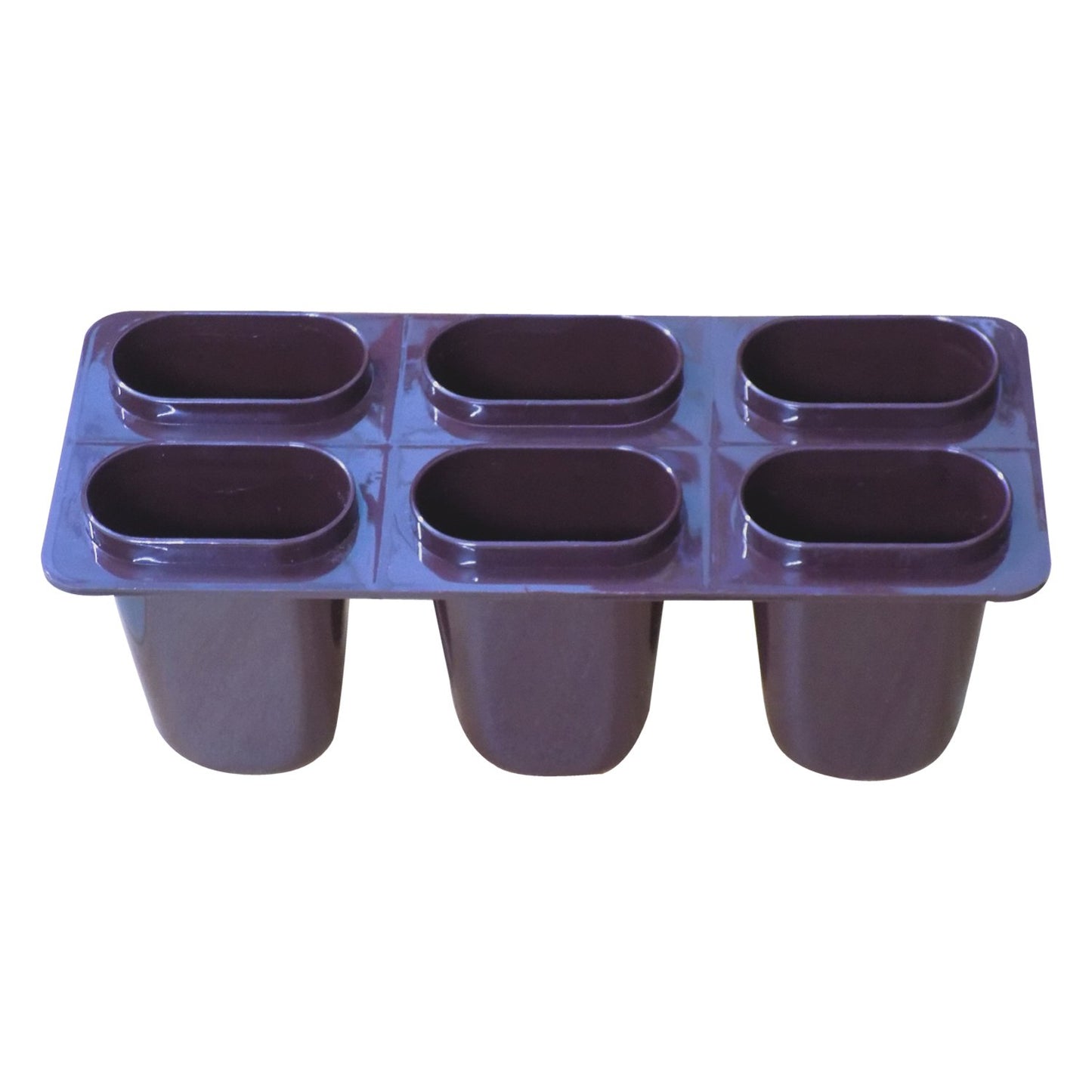 Wukusy plastic ice candy maker kulfi moulds set with 6 colorful cups for making frozen treats at home.