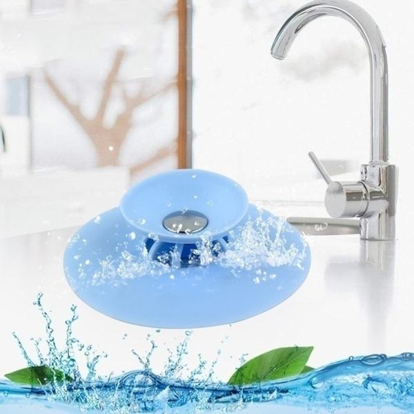 Multicolour Wukusy 2-in-1 silicone sewer sink sealer cover and drainer for home and kitchen use.