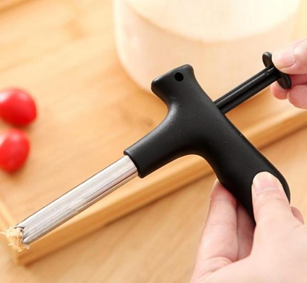 Wukusy premium coconut opener tooldriller with comfortable grip for easy opening of coconuts in home and kitchen use