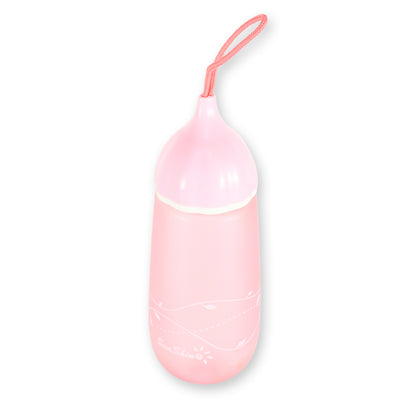 Wukusy 550ml BPA-free plastic water bottle for children, leakproof, easy to carry with a Dori strap, unique shape, suitable for home and school.