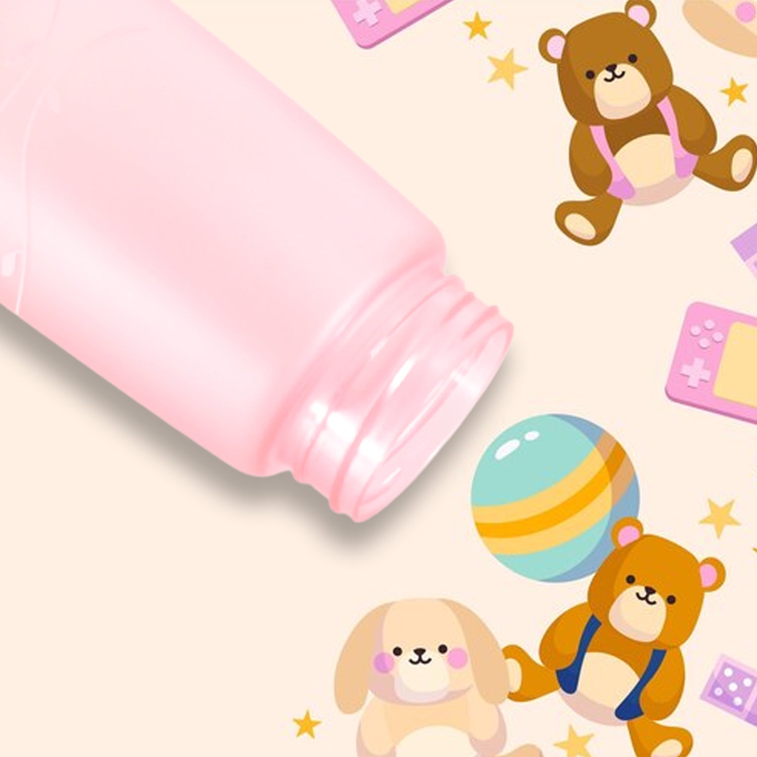 Wukusy 550ml BPA-free plastic water bottle with unique shape, Dori strap, leakproof lid, ideal for children at home or school.
