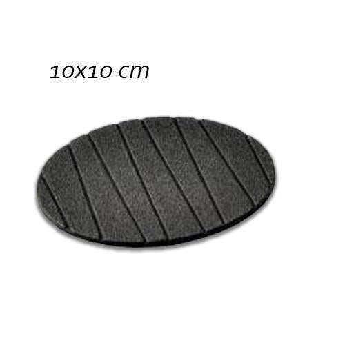 Set of six Wukusy round silicone cup mats for tea, coffee, or wine, featuring plain, non-slip design for home and kitchen use.