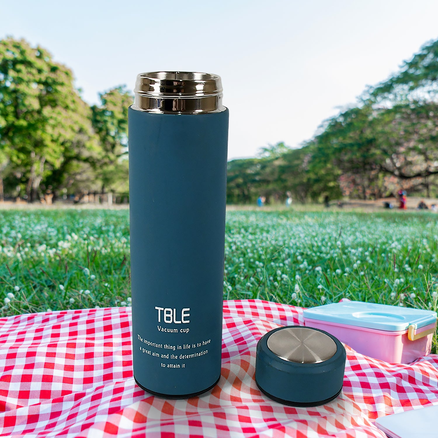 Wukusy 500ml unbreakable stainless steel leak-proof water bottle, suitable for hot and cold drinks, ideal for home, gym, and travel.