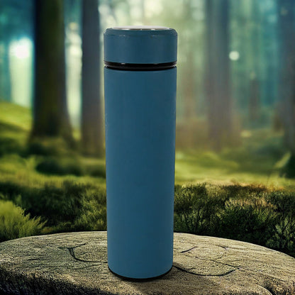 Wukusy 500ml stainless steel leak-proof water bottle with insulated design, suitable for office, gym, hiking, and travel.