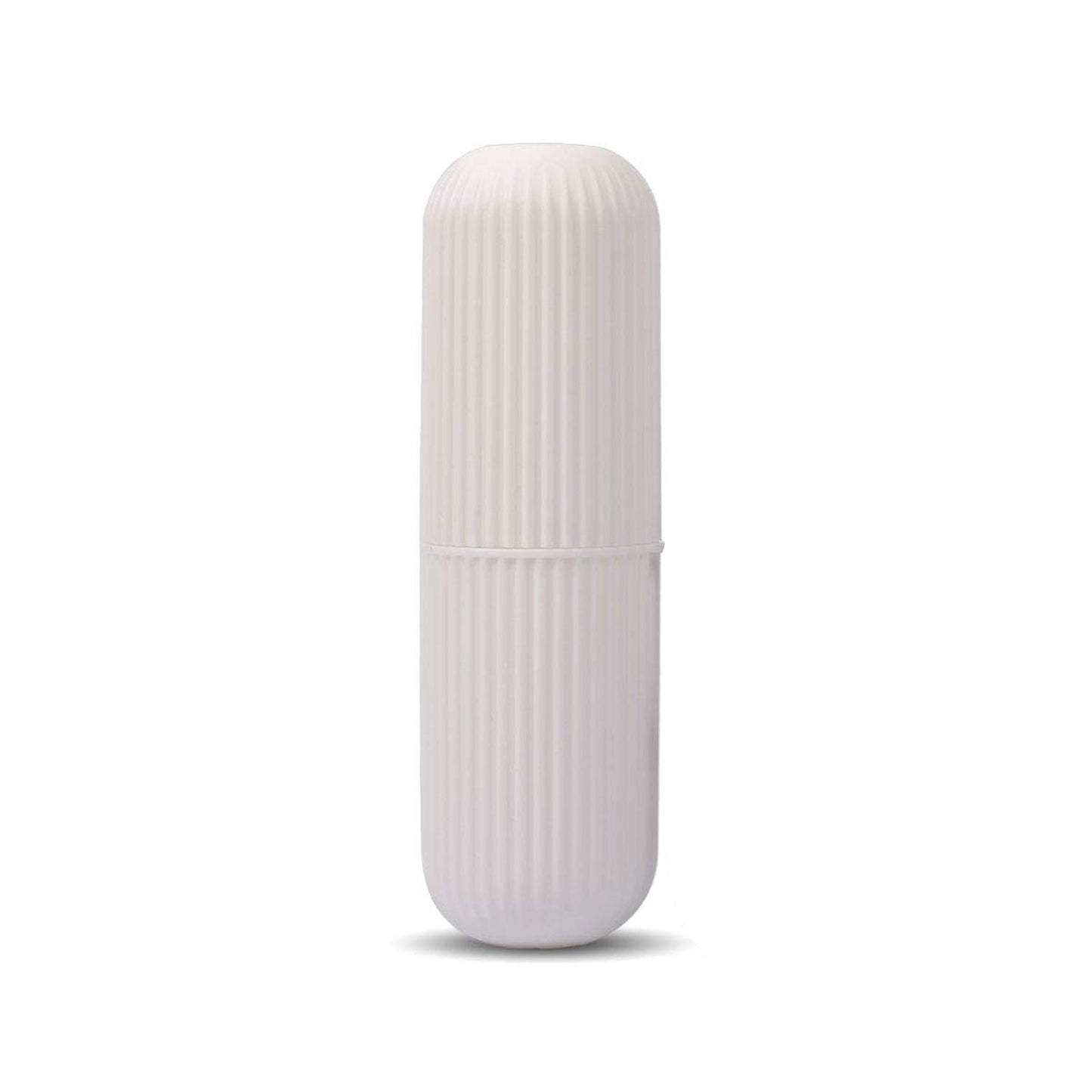 Wukusy capsule-shaped portable travel storage bottle for multipurpose use, made of clear plastic with a secure screw cap