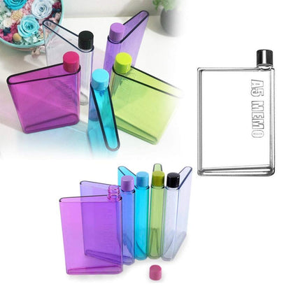 A5 size Wukusy plastic notebook bottle in assorted colors, suitable for home and kitchen use, with a sleek, portable design.