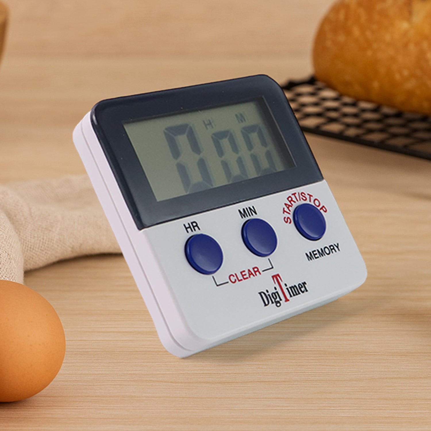Wukusy digital kitchen timer with alarm and magnetic stand, used for cooking, studying, and time management.