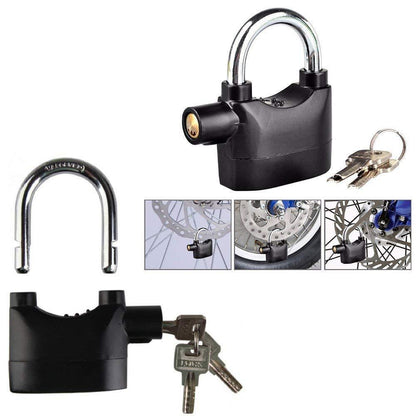 Wukusy 185 Anti-Theft Security Pad Lock with Smart Alarm for home and kitchen security, showing the lock and alarm features.