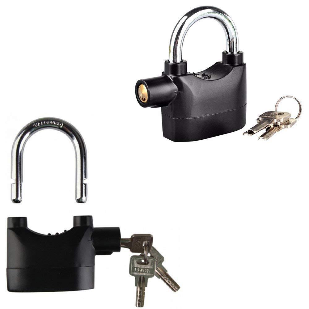 Wukusy 185 Anti-Theft Security Pad Lock with Smart Alarm for home and kitchen security, showing the lock and alarm features.
