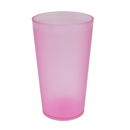 Set of 6 large Wukusy plastic glasses, 300ml capacity, used for drinking water and beverages in home and kitchen settings.