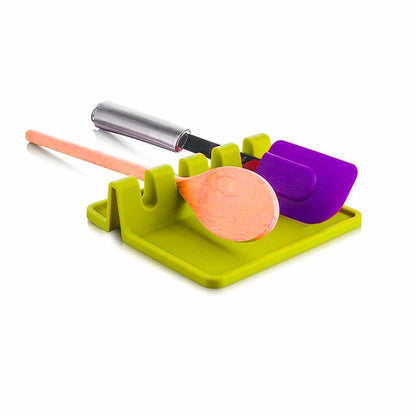 Wukusy 2121 multi-functional spatula holder and utensil rest for kitchen organization and countertop storage