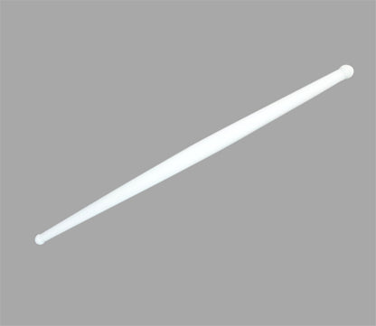 White plastic rolling belan for chapati making by Wukusy, ideal for rolling dough in home kitchen use.