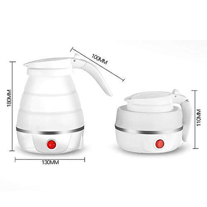 Wukusy silicone foldable electric water kettle for camping, collapsible design, ideal for home and outdoor kitchen use