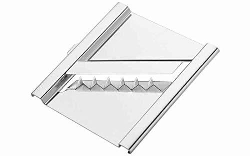 Wukusy 6-in-1 stainless steel kitchen chopper, cutter, slicer, and grater with handle for versatile food prep.