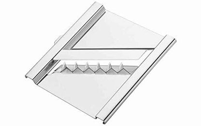 Wukusy 6-in-1 stainless steel kitchen chopper, cutter, slicer, and grater with handle for versatile food prep.