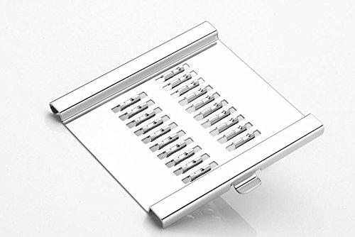 Wukusy 6-in-1 stainless steel kitchen chip chopper cutter slicer and grater with handle for versatile food prep.