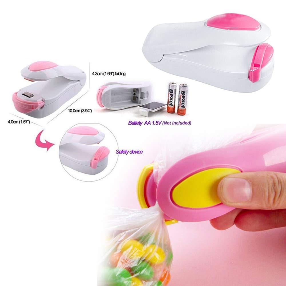 Wukusy 215 Handheld Sealer Mini Sealing Machine for home and kitchen use, shown in black with a compact design.