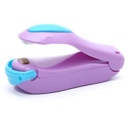 Wukusy 215 Handheld Sealer Mini Sealing Machine for home and kitchen use, compact plastic device for sealing bags.
