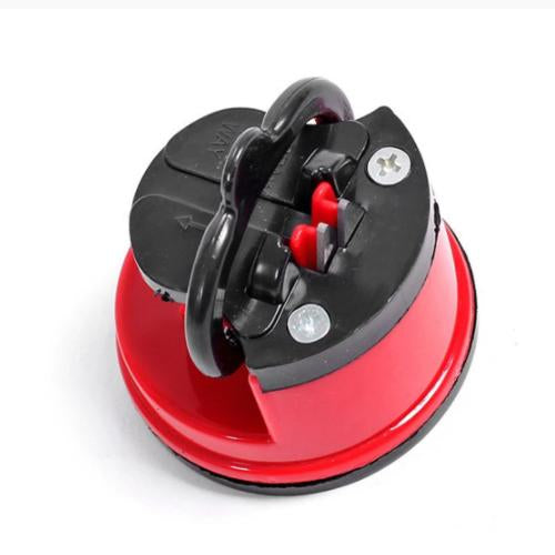 Wukusy manual kitchen knife sharpener for stainless steel knives, compact and easy to use for home kitchen sharpening.