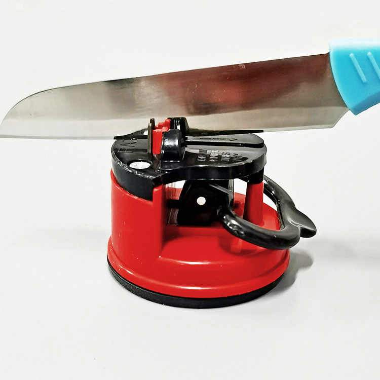 Wukusy manual kitchen knife sharpener for sharpening stainless steel knives, compact and easy to use in home kitchen settings