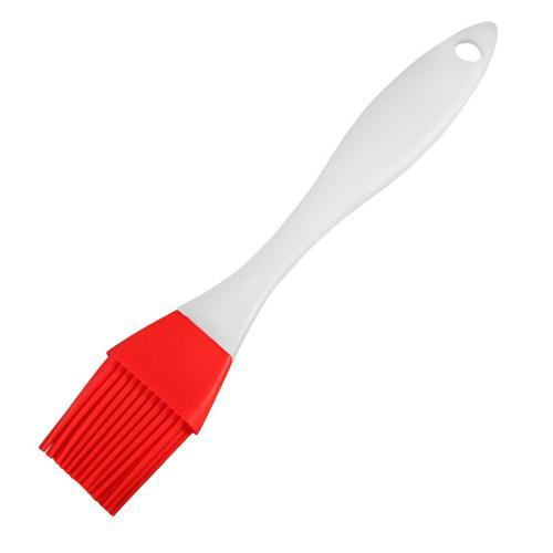 Wukusy 2170 spatula and pastry brush set for cake decoration, includes silicone spatula and pastry brush for baking and decorating.