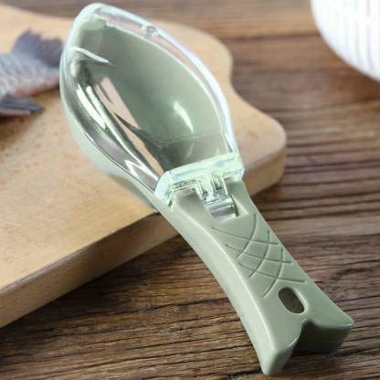 Wukusy fish scale scraper and skin peeler, a kitchen gadget with fish tools for efficient cleaning and preparation of seafood.