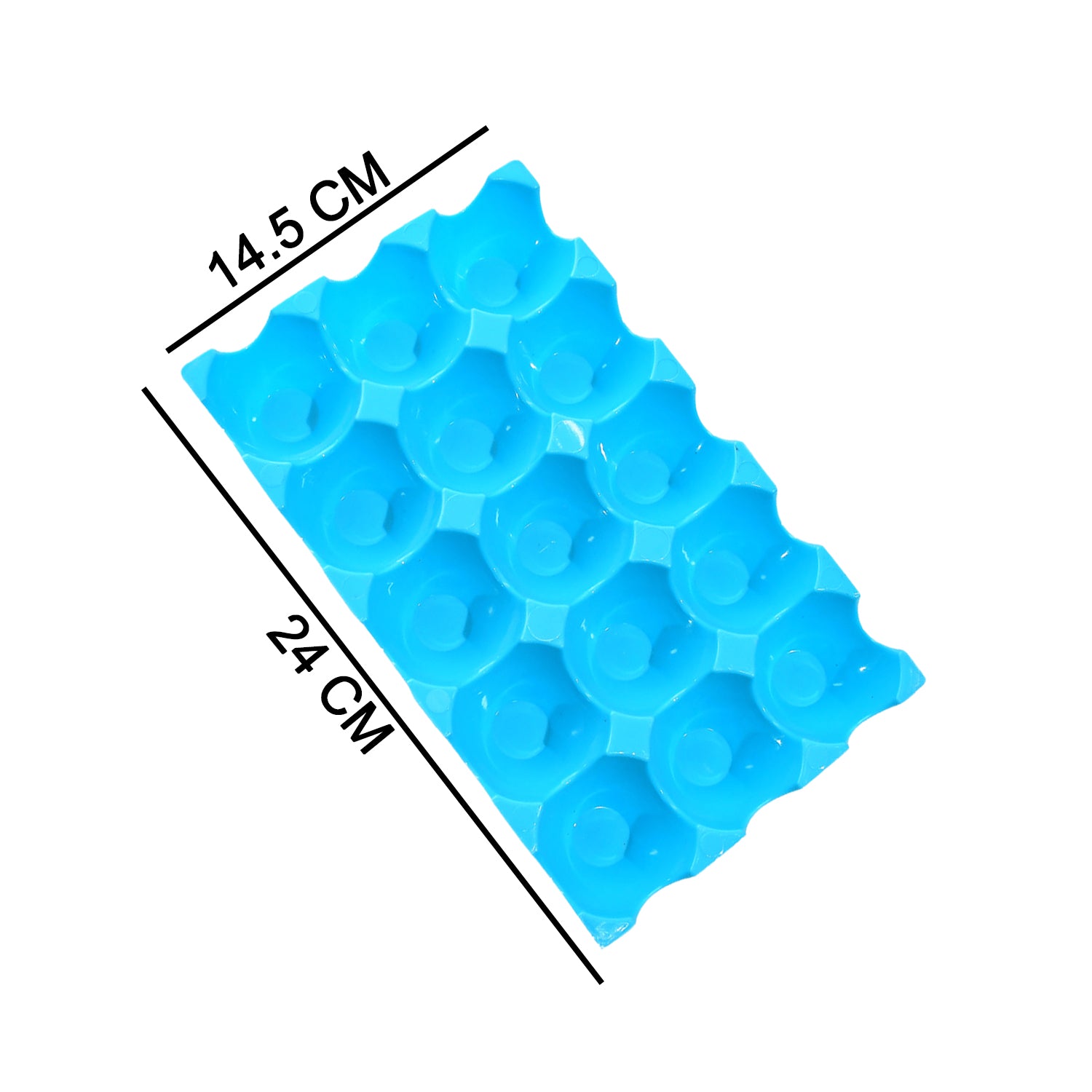 Wukusy egg tray for storage holding 15 eggs, ideal for organizing eggs in kitchen refrigerator or countertop.