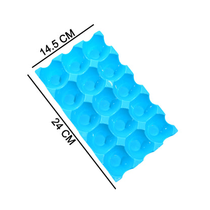 Wukusy egg tray for storage holding 15 eggs, ideal for organizing eggs in kitchen refrigerator or countertop.