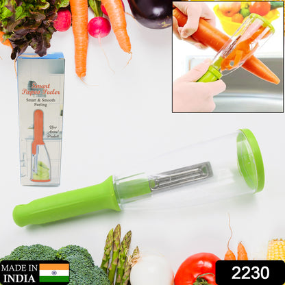 Wukusy 2230 Smart Multifunctional Vegetable and Fruit Peeler for kitchen use, with ergonomic handle and stainless steel blades