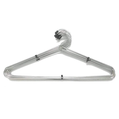 Set of 12 Wukusy stainless steel cloth hangers for home and kitchen, featuring durable metal construction and sleek design.