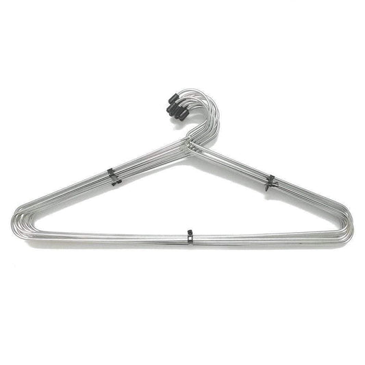 Set of 12 Wukusy stainless steel cloth hangers for home and kitchen, featuring durable metal construction and sleek design.