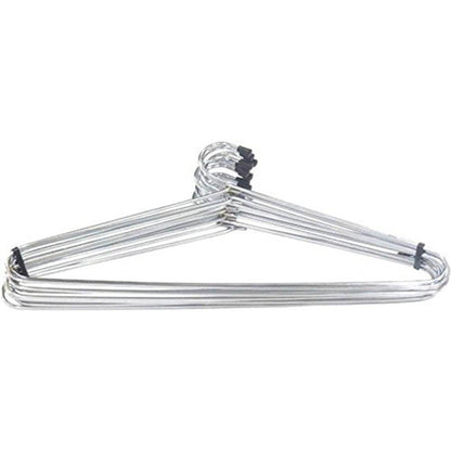 Set of 12 Wukusy stainless steel cloth hangers for home and kitchen, durable and rust-resistant laundry organization.